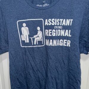 Universal Blue Graphic Tee - Assistant to the Regional Manager